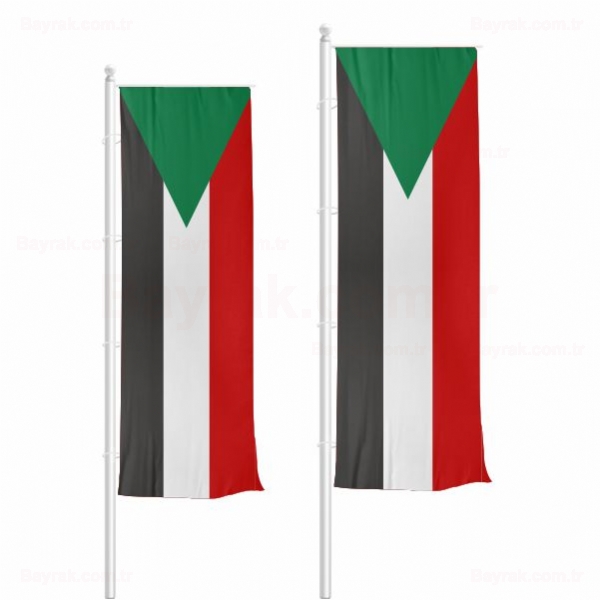 Sudan Dikey Çekilen Bayrak