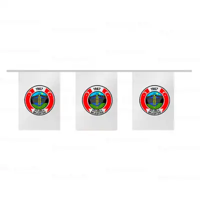 Slolu Belediyesi pe Dizili Bayraklar