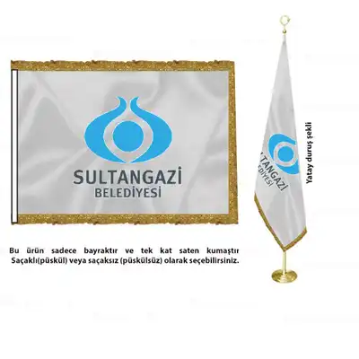 Sultangazi Belediyesi Saten Makam Bayrağı