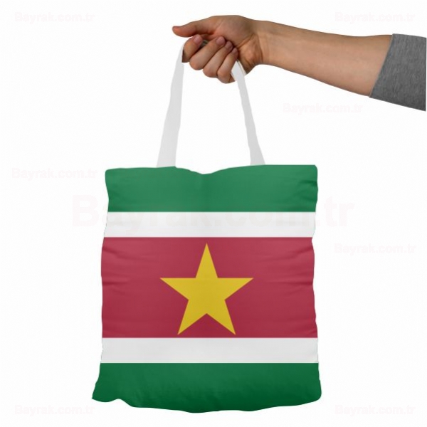 Surinam Bez Baskılı Bez Çantalar