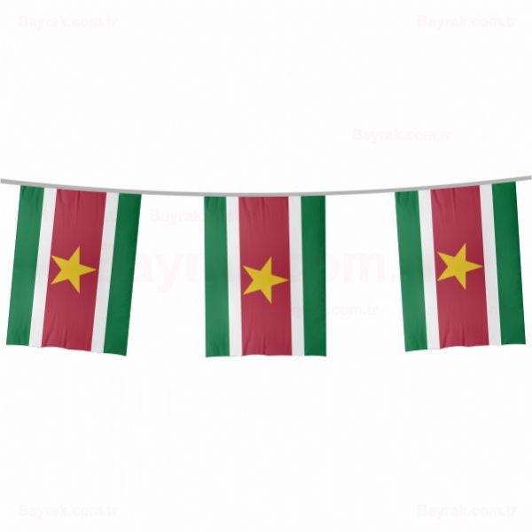 Surinam İpe Dizili Bayrak