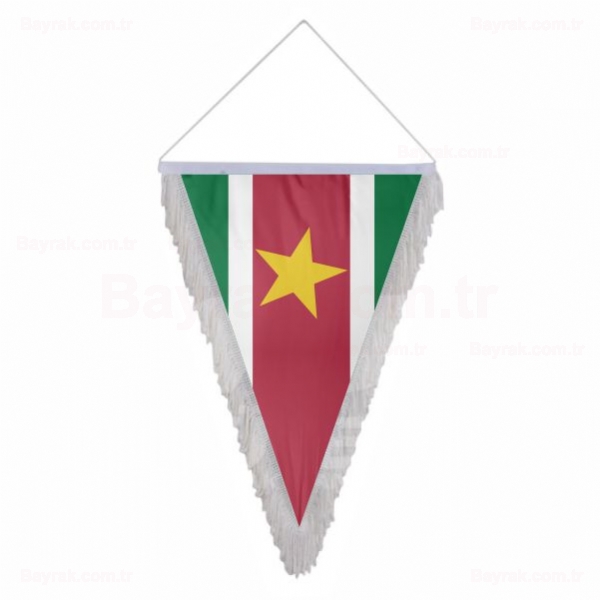 Surinam Üçgen Saçaklı Bayrak