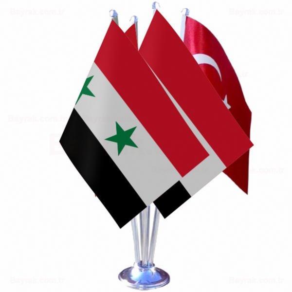 Suriye 4 l Masa Bayrak