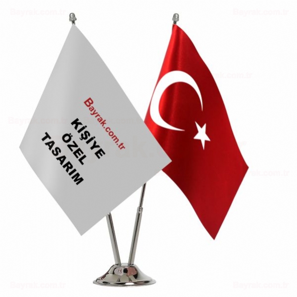 Taksim Bayrak 2 li Masa Bayrak