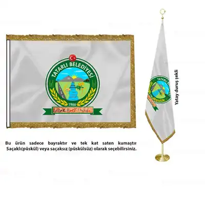 Tatarlı Belediyesi Saten Makam Bayrağı