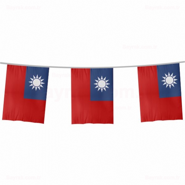 Tayvan İpe Dizili Bayrak