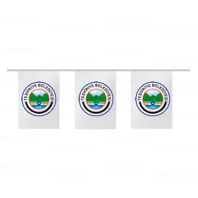 Tevikiye Belediyesi pe Dizili Bayraklar
