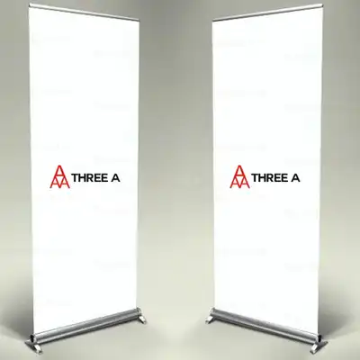 Three A Roll Up Banner