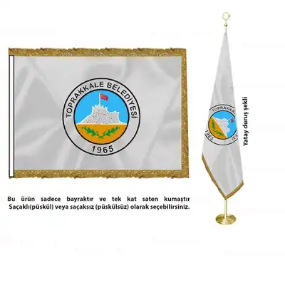 Toprakkale Belediyesi Saten Makam Bayrağı