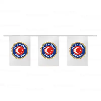 Türk Harb iş Sendikası İpe Dizili Bayraklar