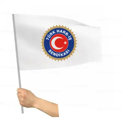 Türk Harb iş Sendikası Sopalı Bayrak