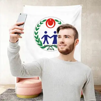 Trk Koop i Sendikas Arka Plan Selfie ekim Manzaralar