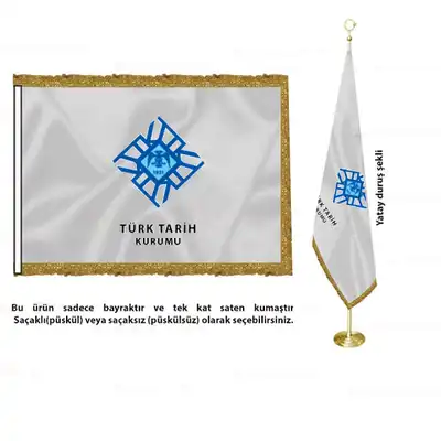 Türk Tarih Kurumu Saten Makam Bayrağı