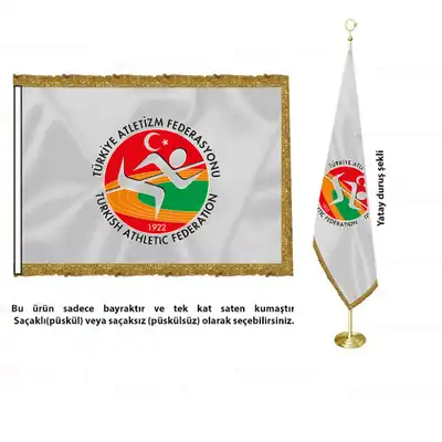 Türkiye Atletizm Federasyonu Saten Makam Bayrağı