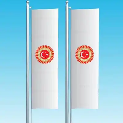 Türkiye Büyük Millet Meclisi Dikey Çekilen Bayraklar