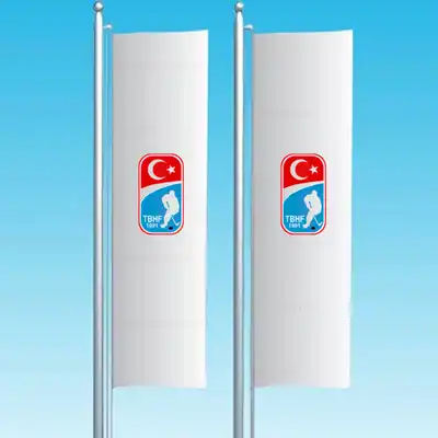 Türkiye Buz Hokeyi Federasyonu Dikey Çekilen Bayraklar