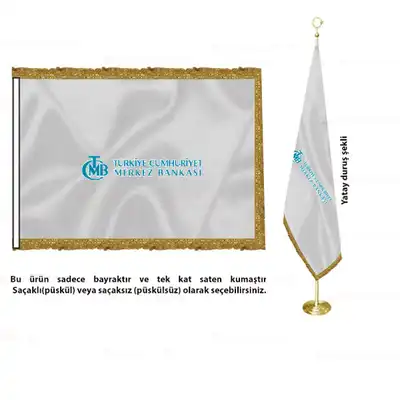 Türkiye Cumhuriyet Merkez Bankası Saten Makam Bayrağı