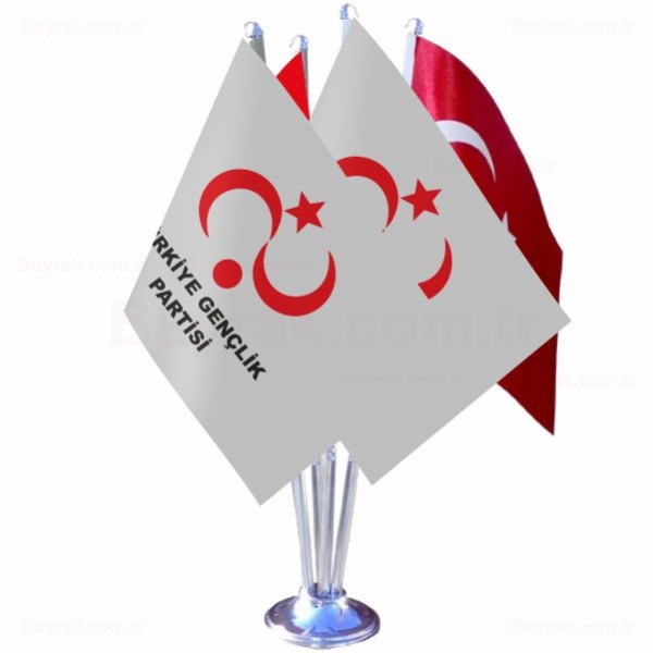 Trkiye Genlik Partisi 4 l Masa Bayrak
