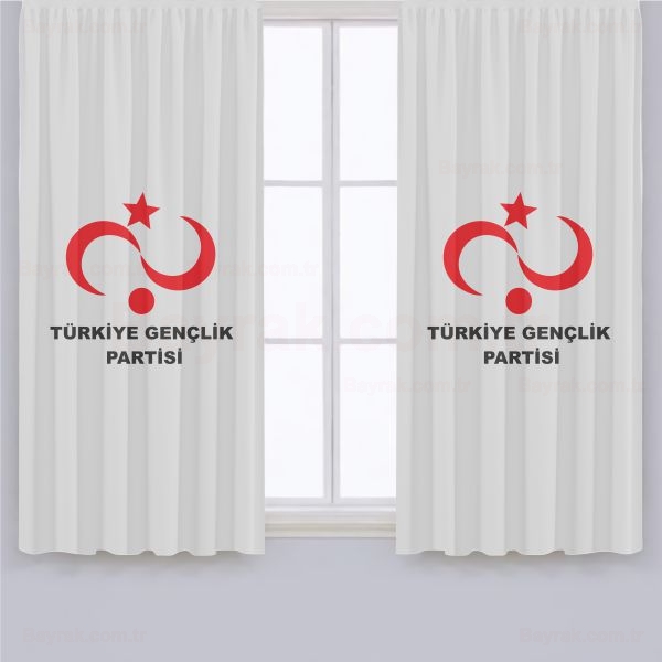 Trkiye Genlik Partisi Saten Gnelik Perde
