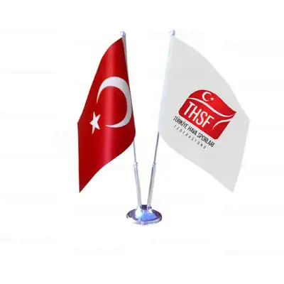 Trkiye Hava Sporlar Federasyonu 2 li Masa Bayraklar