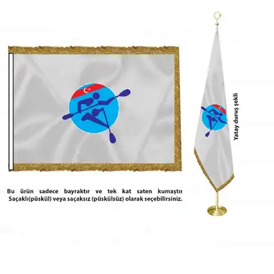 Türkiye Kano Federasyonu Saten Makam Bayrağı
