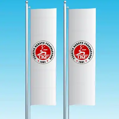 Trkiye Karate Federasyonu Dikey ekilen Bayraklar