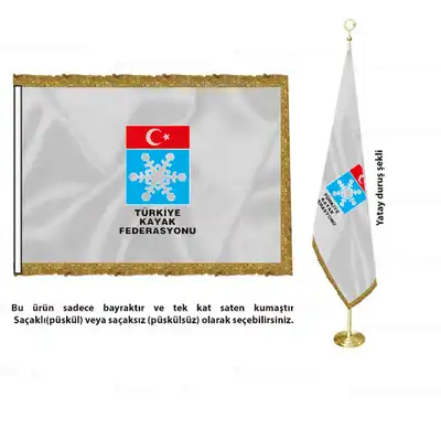 Türkiye Kayak Federasyonu Saten Makam Bayrağı