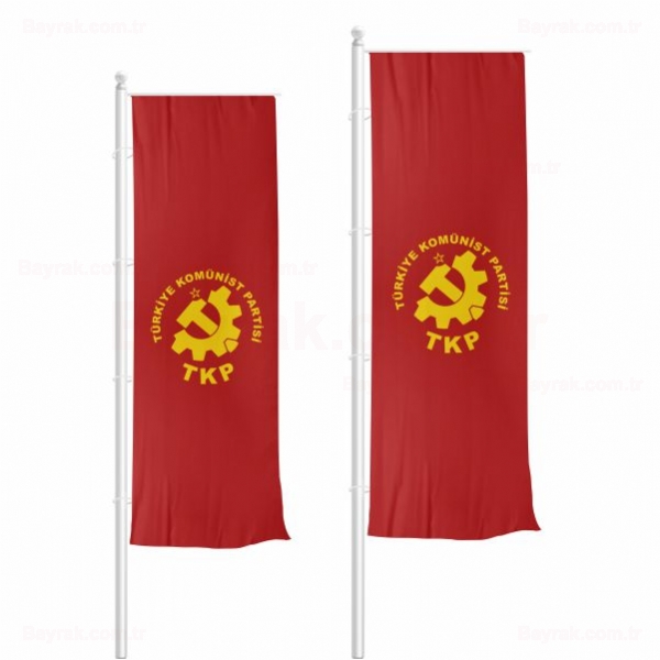Türkiye Komünist Partisi Dikey Çekilen Bayrak
