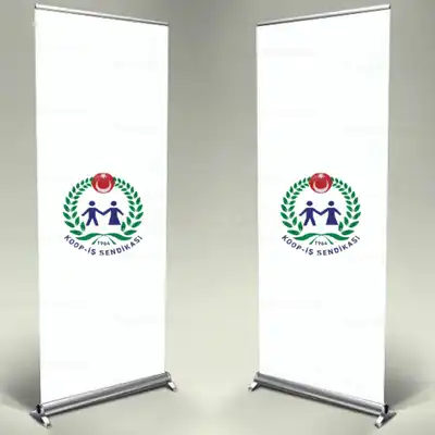Trkiye Kooperatif Ticaret ve Bro ileri Sendikas Roll Up Banner