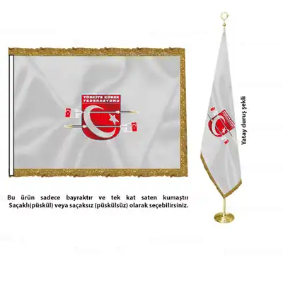 Türkiye Kürek Federasyonu Saten Makam Bayrağı