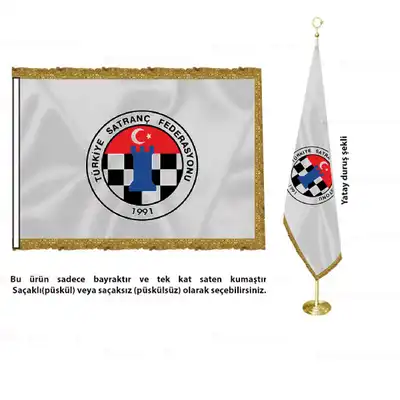 Türkiye Satranç Federasyonu Saten Makam Bayrağı