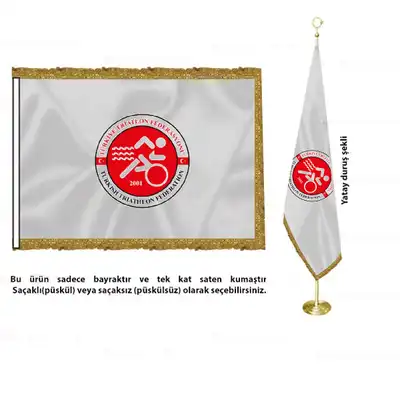 Türkiye Triatlon Federasyonu Saten Makam Bayrağı