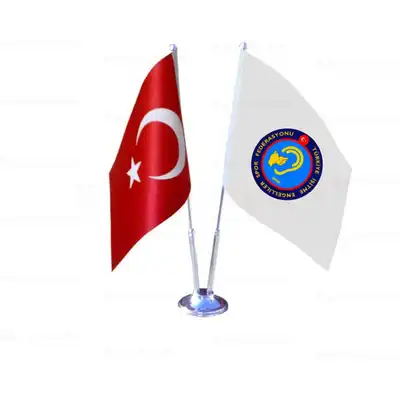 Trkiye itme Engelliler Spor Federasyonu 2 li Masa Bayraklar