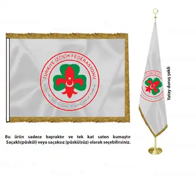 Türkiye İzcilik Federasyonu Saten Makam Bayrağı