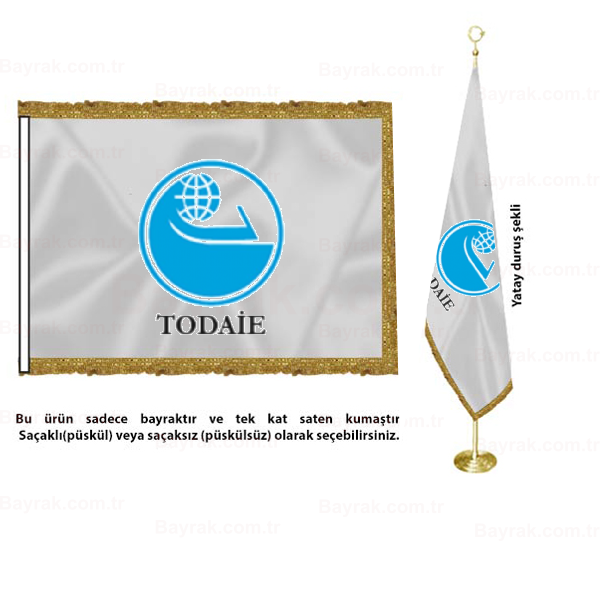 Türkiye ve Orta Doğu Amme İdaresi Enstitüsü Saten Makam Bayrak