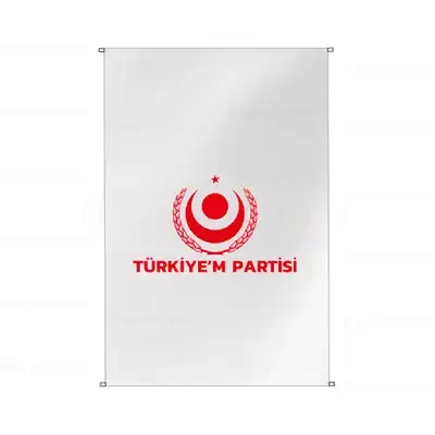 Türkiyem Partisi Bina Boyu Bayrak