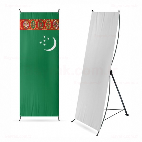 Türkmenistan Dijital Baskı X Banner