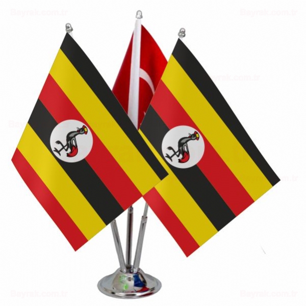 Uganda 3 lü Masa Bayrak