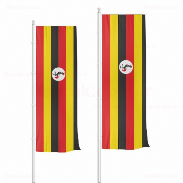 Uganda Dikey Çekilen Bayrak