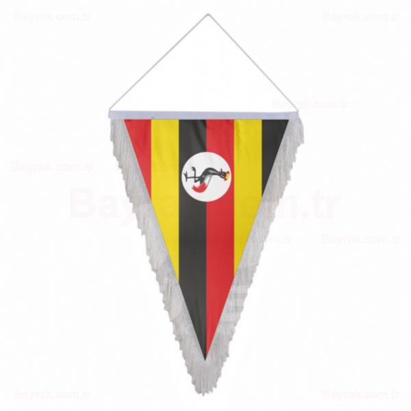 Uganda Üçgen Saçaklı Bayrak