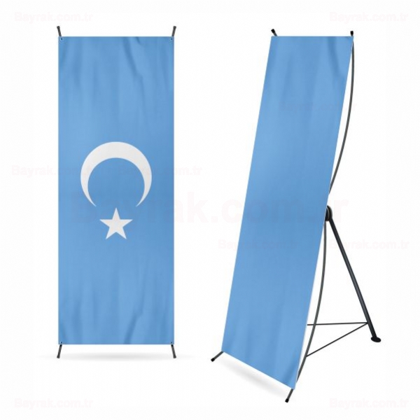 Uygur Trkleri Dijital Bask X Banner