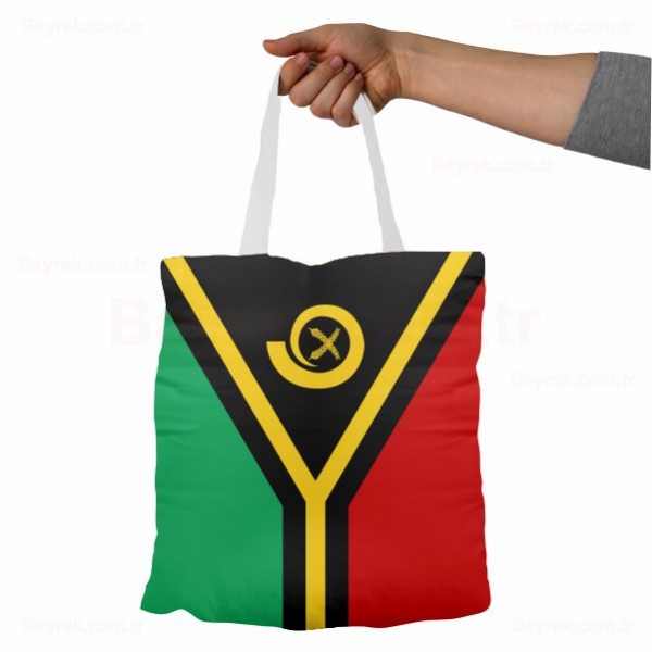Vanuatu Bez Baskılı Bez Çantalar