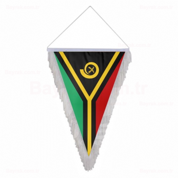 Vanuatu Üçgen Saçaklı Bayrak