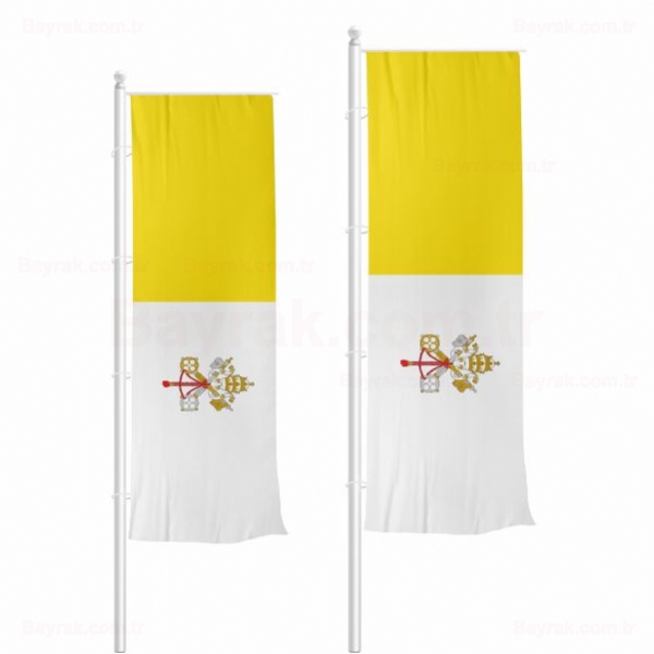 Vatikan Dikey Çekilen Bayrak