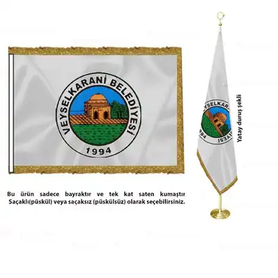 Veyselkarani Belediyesi Saten Makam Bayrağı