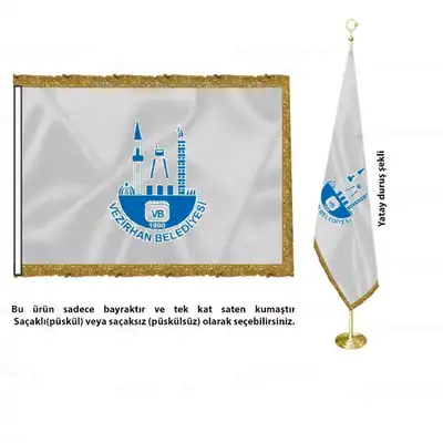 Vezirhan Belediyesi Saten Makam Bayrağı