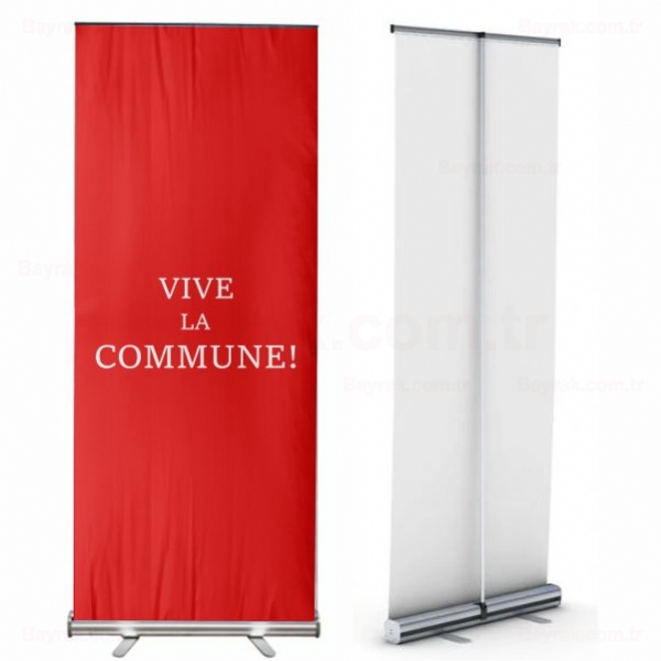 Vive la Commune Roll Up Banner