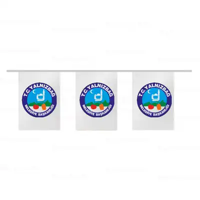 Yalnzba Belediyesi pe Dizili Bayraklar