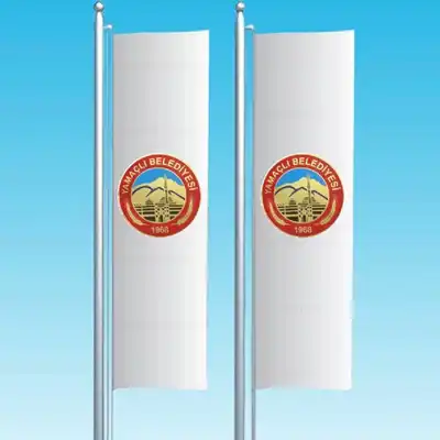 Yamal Belediyesi Dikey ekilen Bayraklar