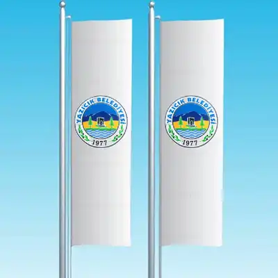 Yazck Belediyesi Dikey ekilen Bayraklar